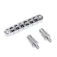 Бридж Tune-O-Matic роликовый для Les Paul, хром, Musiclily, MX1707CR