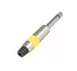 6NP Разъем на кабель 1/4” Male (6,35мм), моно, Leem