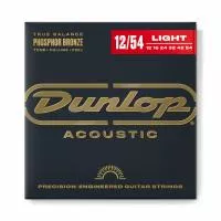 Комплект струн для акустической гитары, фосф.бронза, Light, 12-54, Dunlop, DAP1254