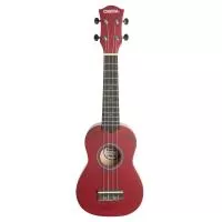 Linden Series Укулеле сопрано, с чехлом, красный, Cascha, HH-3961
