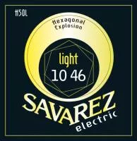 Hexagonal Explosion Комплект струн для электрогитары, никелированные, 10-46, Savarez, H50L