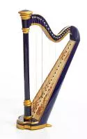 MLH0012 Capris Арфа 21 струнная (A4-G1), цвет - синий глянцевый, Resonance Harps