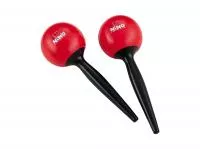 NINO582R Маракасы пластиковые, круглые на ручке, красные, Meinl
