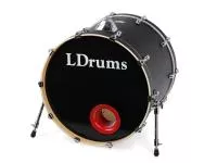 Бас-барабан 22" x 18", черный, LDrums, 5001013-2218