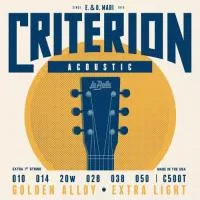 Criterion Комплект струн для акустической гитары, бронза 80/20, 10-50, La Bella, C500T