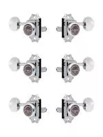 Колки для гитары 3+3, локовые, никель, Gotoh, SD90-MGT-05M-N-L3+R3