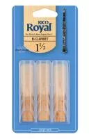 RCB0315 Rico Royal Трости для кларнета Вb, размер 1.5, 3шт, Rico