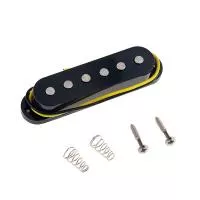 Звукосниматель сингл Strat, бридж(bridge), черный, Musiclily, M521