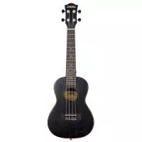 Mahogany Series Укулеле концертный, с чехлом, черный, Cascha, HH-2300