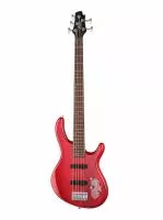 Action Series Бас-гитара 5-струнная, красная, Cort, Action-Bass-V-Plus-TR