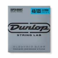Super Bright Комплект струн для 5-струнной бас-гитары, никелир., Medium, 45-125, Dunlop, DBSBN45125