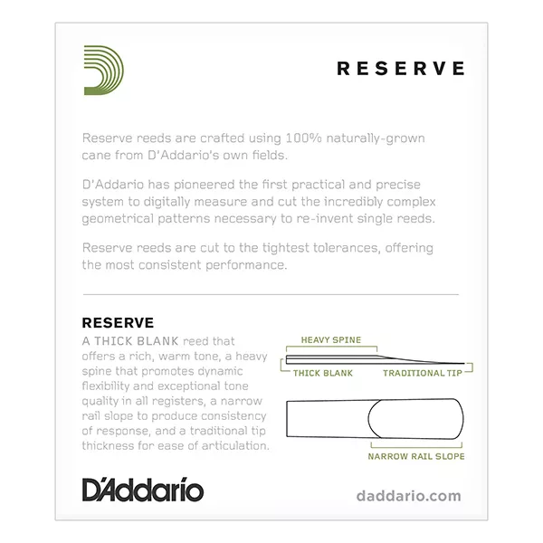 DJR1030 Reserve Трости для саксофона альт, размер 3.0, 10шт., Rico