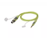 BXJ041-5M Кабель микрофонный TSR 6.35мм-XLR3pf, плоский, 5м, Soundking