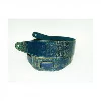 Leather 21 Ремень для гитары, кожаный, морская волна, Fidel, FL60015L21L