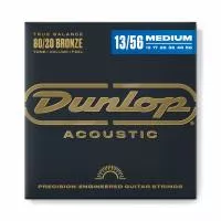 Комплект струн для акустической гитары, бронза 80/20, Medium, 13-56, Dunlop, DAB1356