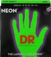 NGB5-45 NEON GREEN BASS Комплект струн для 5-струнной бас-гитары, 45-125, DR