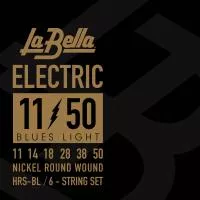 HRS Комплект струн для электрогитары, никелированные, 11-50, La Bella, HRS-BL