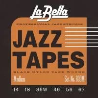 Jazz Tapes Комплект струн для электрогитары, нейлон, 14-67, La Bella, 800M