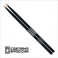 Black 5A Барабанные палочки, граб, флуоресцентные, Kaledin Drumsticks, 7KLHBBK5A