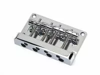 Бридж (струнодержатель) для бас-гитары, хром, Paxphil, BB081-CR