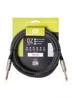 Кабель инструментальный, черный/белый, 3м, Leem, FBS-3(BK/WH)