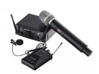 Двухканальная радиосистема с ручным передатчиком и петличкой, LAudio, PRO2-MP