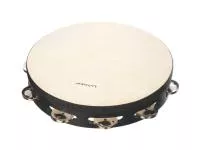 Тамбурин 10" с кожей, черный, Fleet, THD10BK