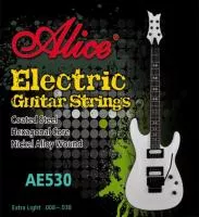 AE530XL 530 Комплект струн для электрогитары, никель 8-38 [12] Alice