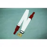 Poly Ремень для гитары, полиэстер, белый, Fidel, FL30006P