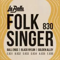 Folksinger Комплект струн для классической гитары, бронза 80/20, шарик, La Bella, 830