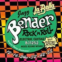 The Bender Jazz Комплект струн для электрогитары, никелированные, 12-52, La Bella, BJ1252