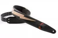 Mojo Bolt Gold AA Ремень для гитары, текстиль, черный, RightOn Straps, 8401070410713