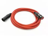 Кабель микрофонный 1м, красный, ZZcable, E1-XLR-M-F-0100-2