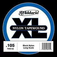 TWB105 Tapewound Отдельная струна для бас-гитары, нейлоновая оплетка, 105, D'Addario