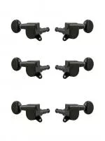 Колки для гитары 3+3, черные, Paxphil, J-05-3+3-BK