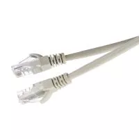 Патч-корд RJ-45 (m)-RJ-45 (m) 0.5м кат.5е ПВХ 26AWG, серый, в пакете, GoPower, 00-00027471