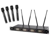 Беспроводная микрофонная система, 4 ручных передатчика, Laudio, LS-Q6-4M