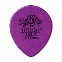 Tortex Teardrop Медиаторы 72шт, капля, толщина 1,14мм, Dunlop, 413R1.14