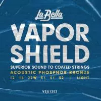 Vapor Shield Комплект струн для акустической гитары, фосф.бронза, 12-52, La Bella, VSA1252