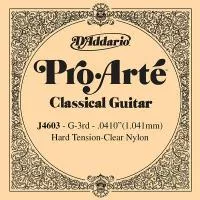 J4603 Pro-Arté Отдельная 3-я струна для классической гитары, D'Addario