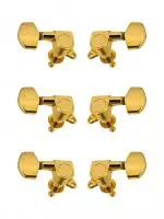 Колки для гитары 3+3, золото, Metallor, J-01-GD-3+3-Metallor