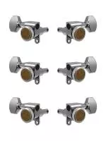 Колки для гитары 3+3, локовые, хром, Gotoh, SG360-MGT-07-C-L3+R3