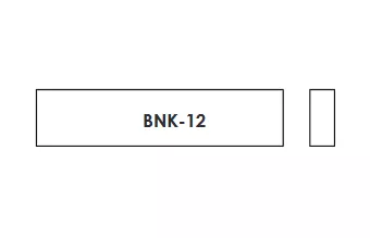 Заготовка верхнего порожка для гитары, кость, Hosco, BNK-12  рис.2 