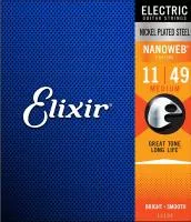 3313212102 NANOWEB Комплект струн для электрогитары, Medium, 11-49, Elixir