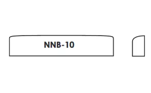 Заготовка верхнего порожка для гитары, латунь, Hosco, NNB-10  рис.2 