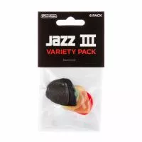 Набор медиаторов Jazz III Pick Variety Pack 6шт, Dunlop, PVP103
