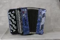 Баян ученический двухголосный "Тула", 77/46х80-II, синий, Тульская Гармонь, BN-51-BL