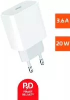 Сетевое зарядное устройство GPPD06 Type-C 20W PD3.0, белый, GoPower, 00-00022766