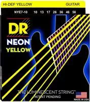 NYE7-10 Neon Yellow Комплект струн для 7-струнной электрогитары, 10-56, DR