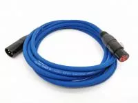 Кабель микрофонный 1м, синий, ZZcable, E1-XLR-M-F-0100-6